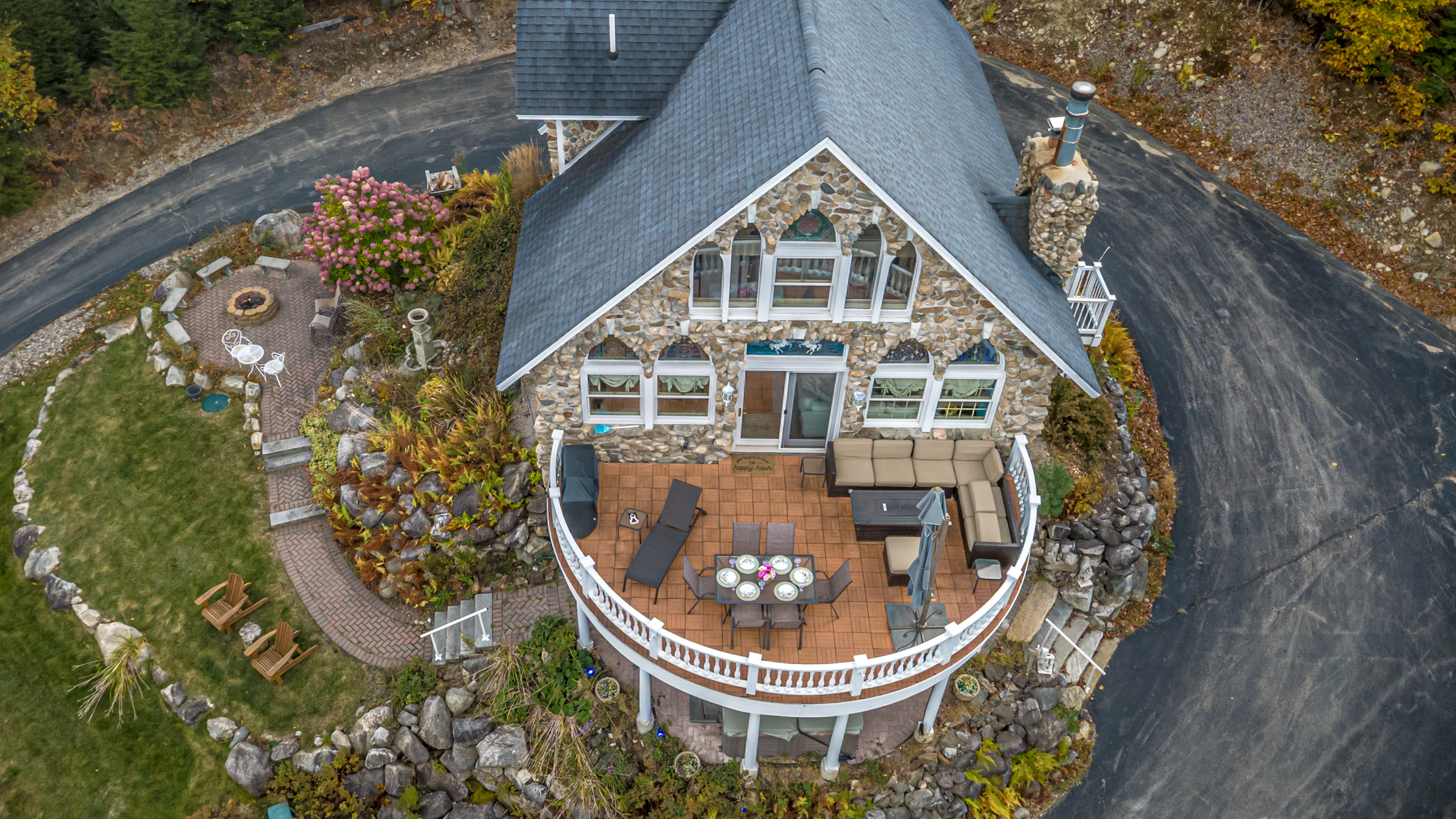 Aerial view 10 of Stonewood Chalet and the White Mountains