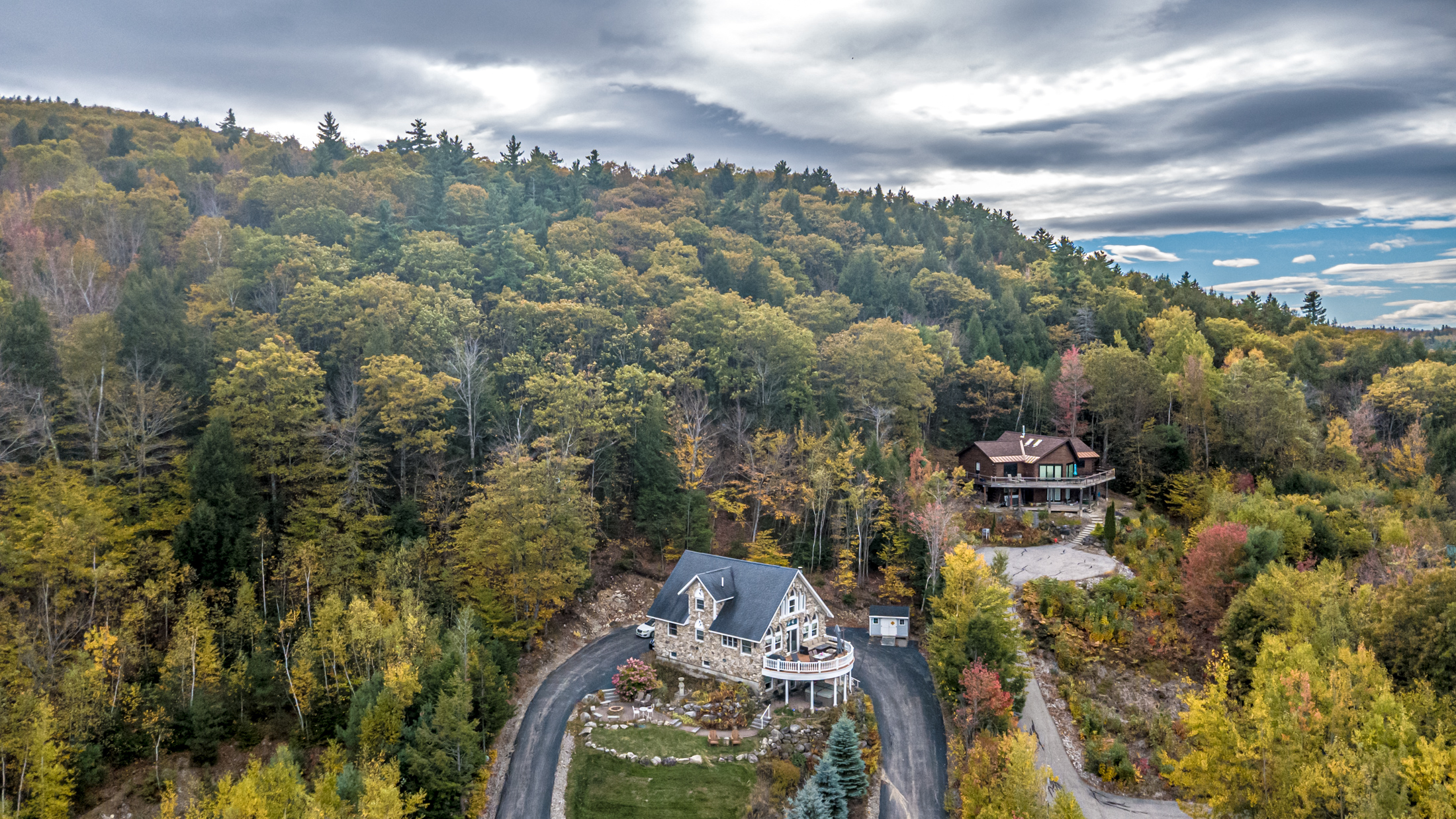Aerial view 12 of Stonewood Chalet and the White Mountains