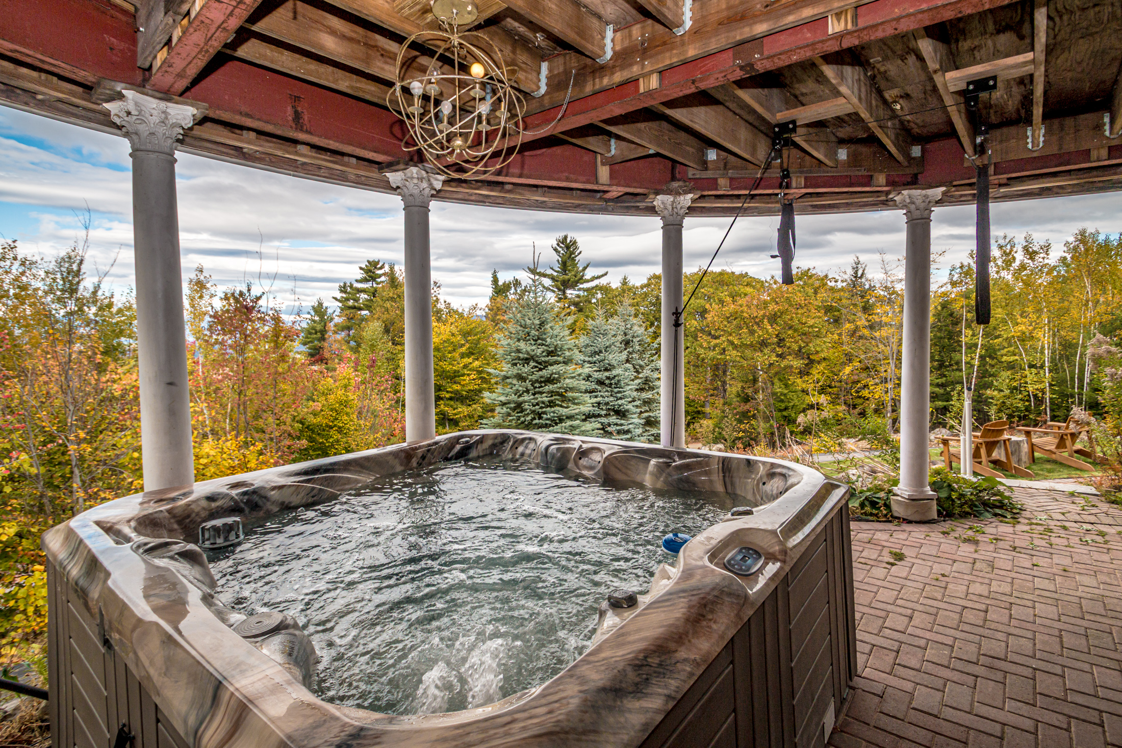 Stonewood hot tub view
