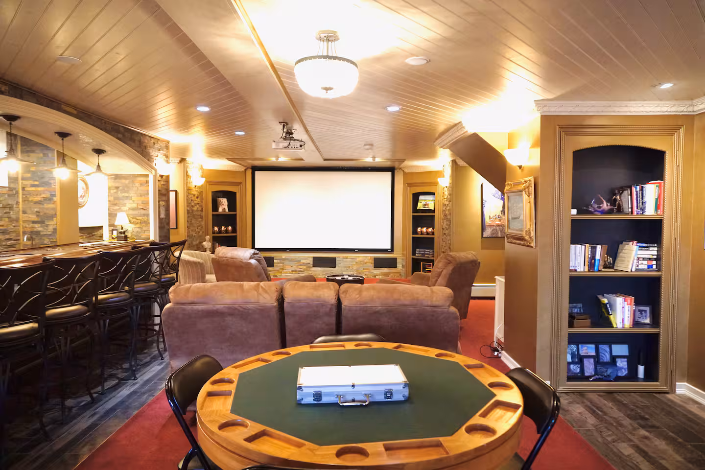 Stonewood media room