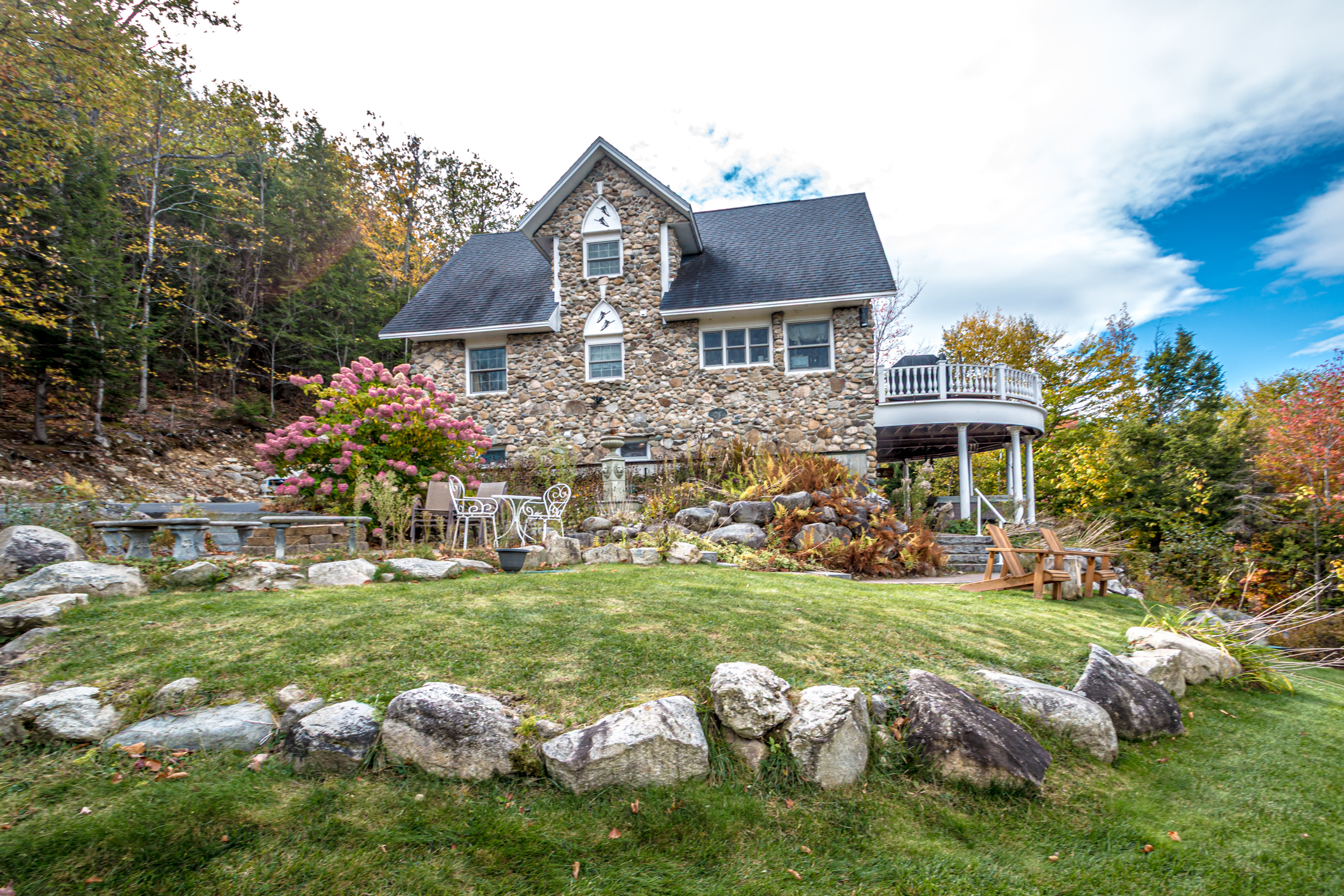 Stonewood Chalet exterior in the forest